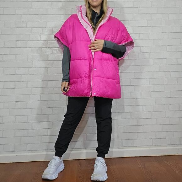 UGG Pink Reversible Sydnee Puffer Vest NWT - Picture 4 of 13